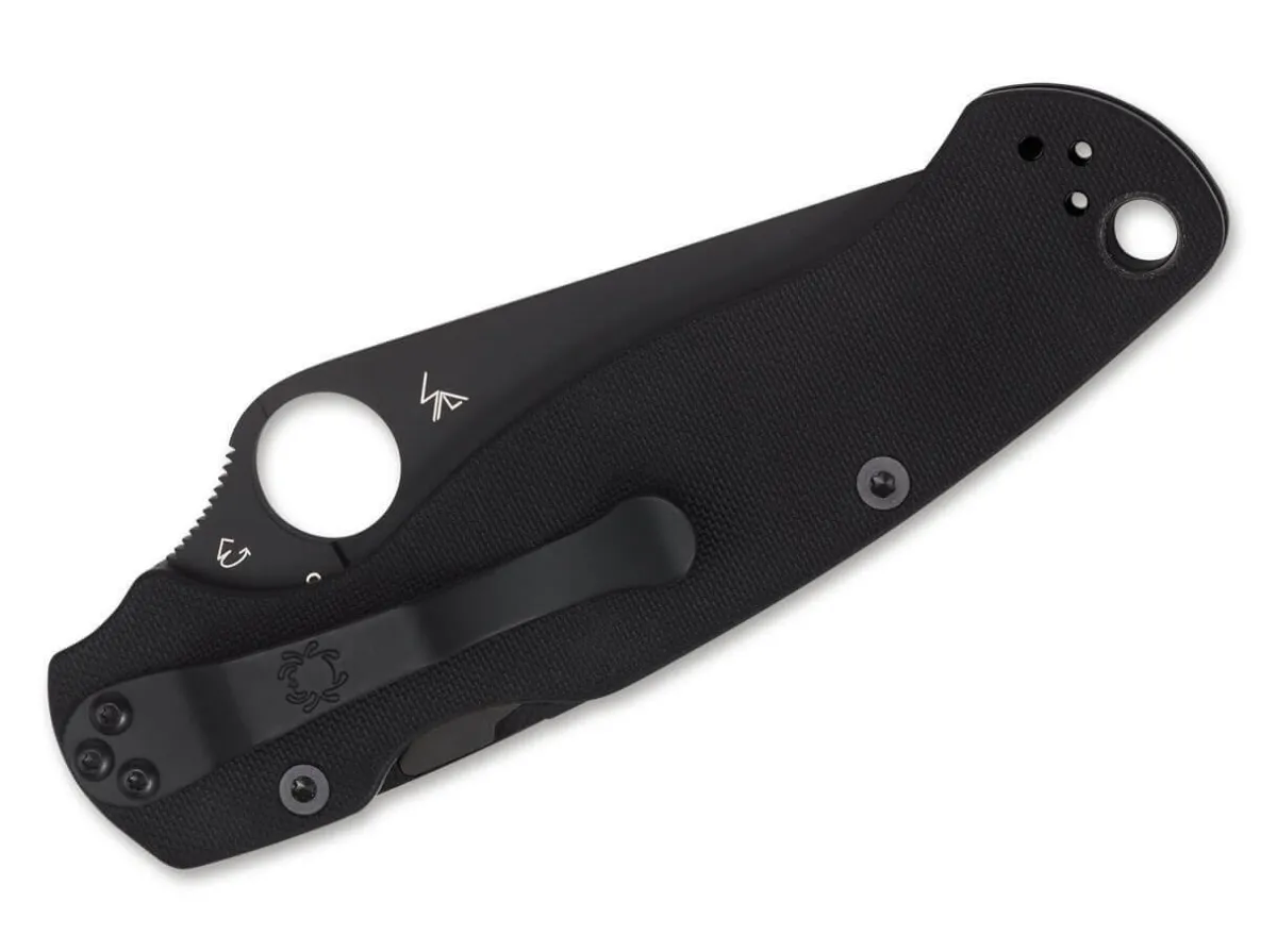 Outlet Spyderco Para-Military 2 Black G10 Plain