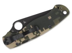 Clearance Spyderco Para-Military 2 Digital Camo G10 Black
