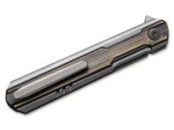 Online WE Knife Peer Titan Grey Brass