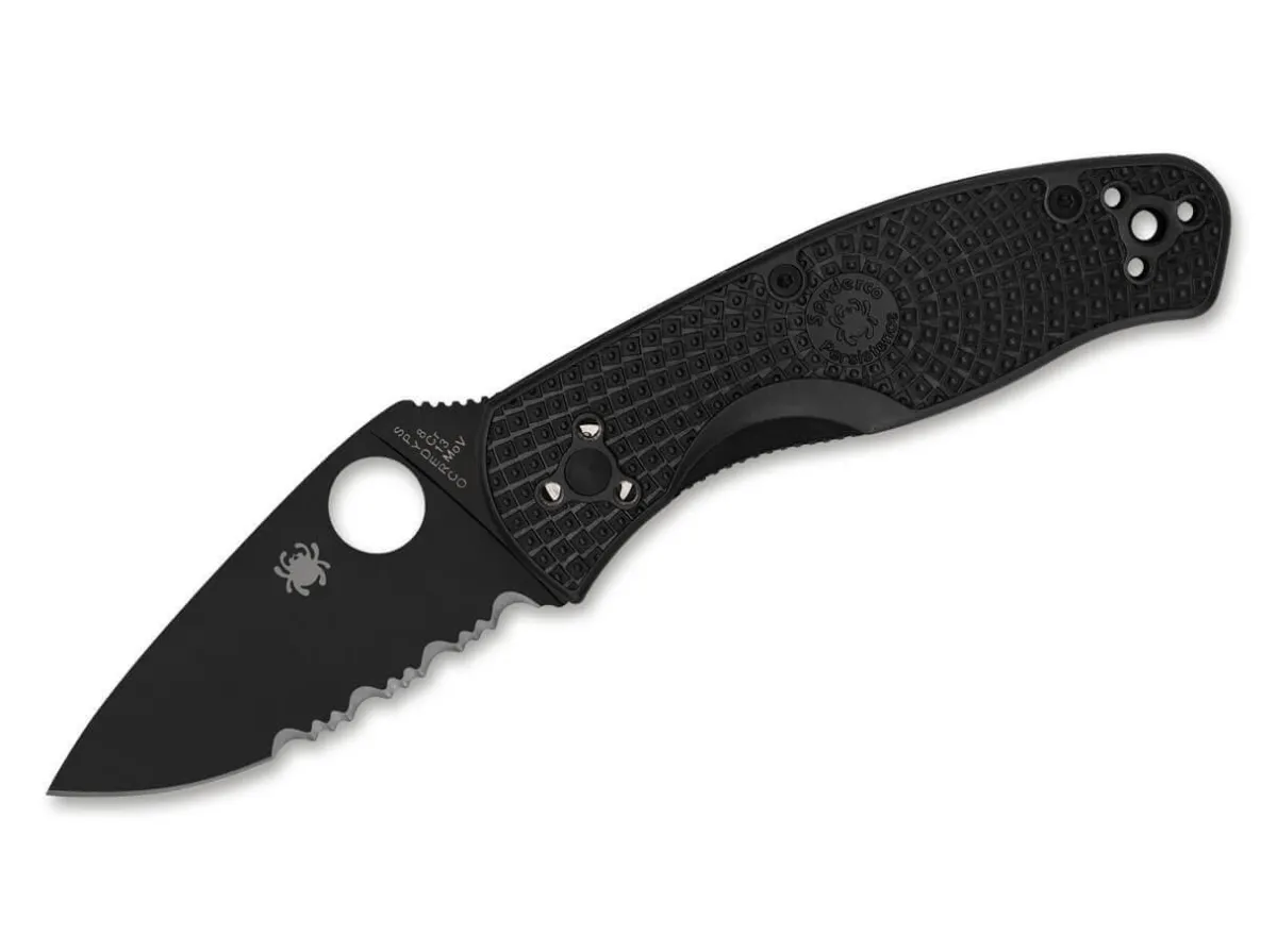 Online Spyderco Persistence Lightweight All Black Combinationedge