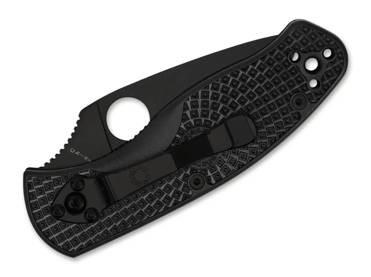 Online Spyderco Persistence Lightweight All Black Combinationedge
