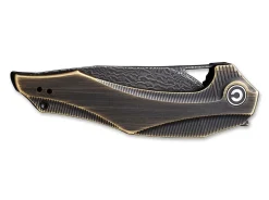 CIVIVI Plethiros Black Brass Damascus