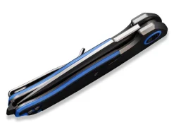 Best WE Knife Press Check Titanium G10 Black Blue Dp