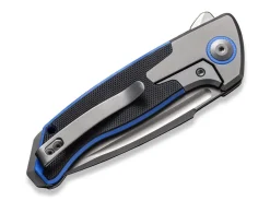 Best WE Knife Press Check Titanium G10 Black Blue Dp