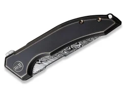 Clearance WE Knife Quixotic Titanium Bronze Damascus