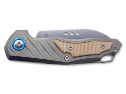 Hot MKM Root Titanium Natural Micarta