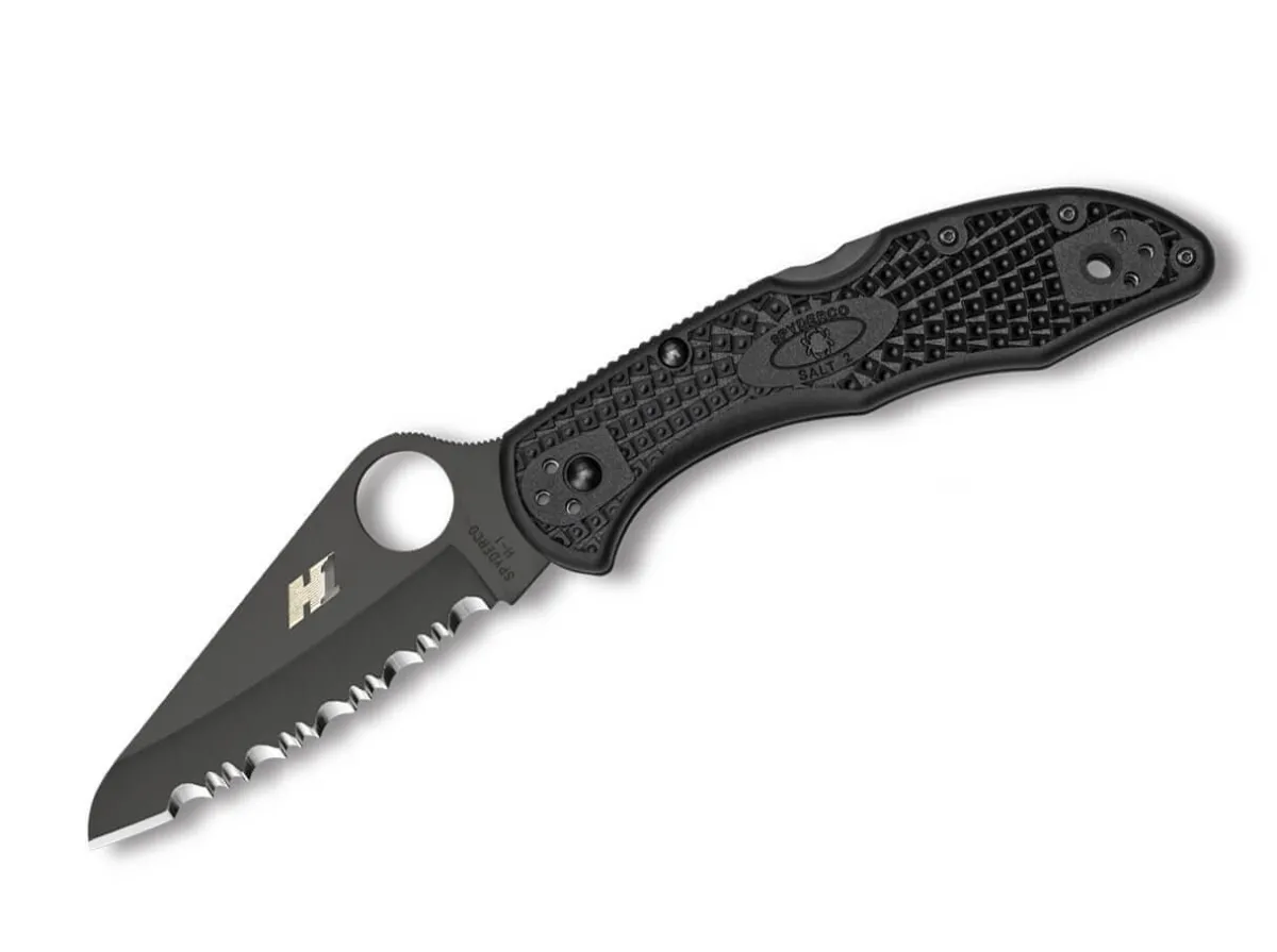 Spyderco Salt 2 Black Serrated