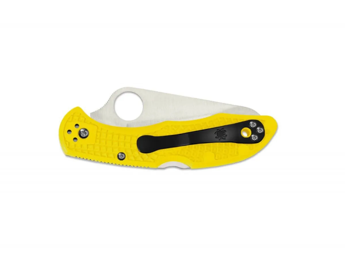 Clearance Spyderco Salt 2 Yellow Serrated