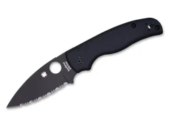 Outlet Spyderco Shaman All Black Serrated