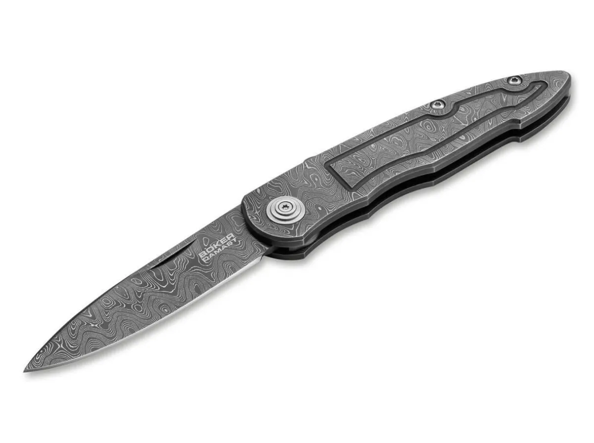 New Böker Manufaktur Solingen Special Run Merlin Damascus Masterpiece