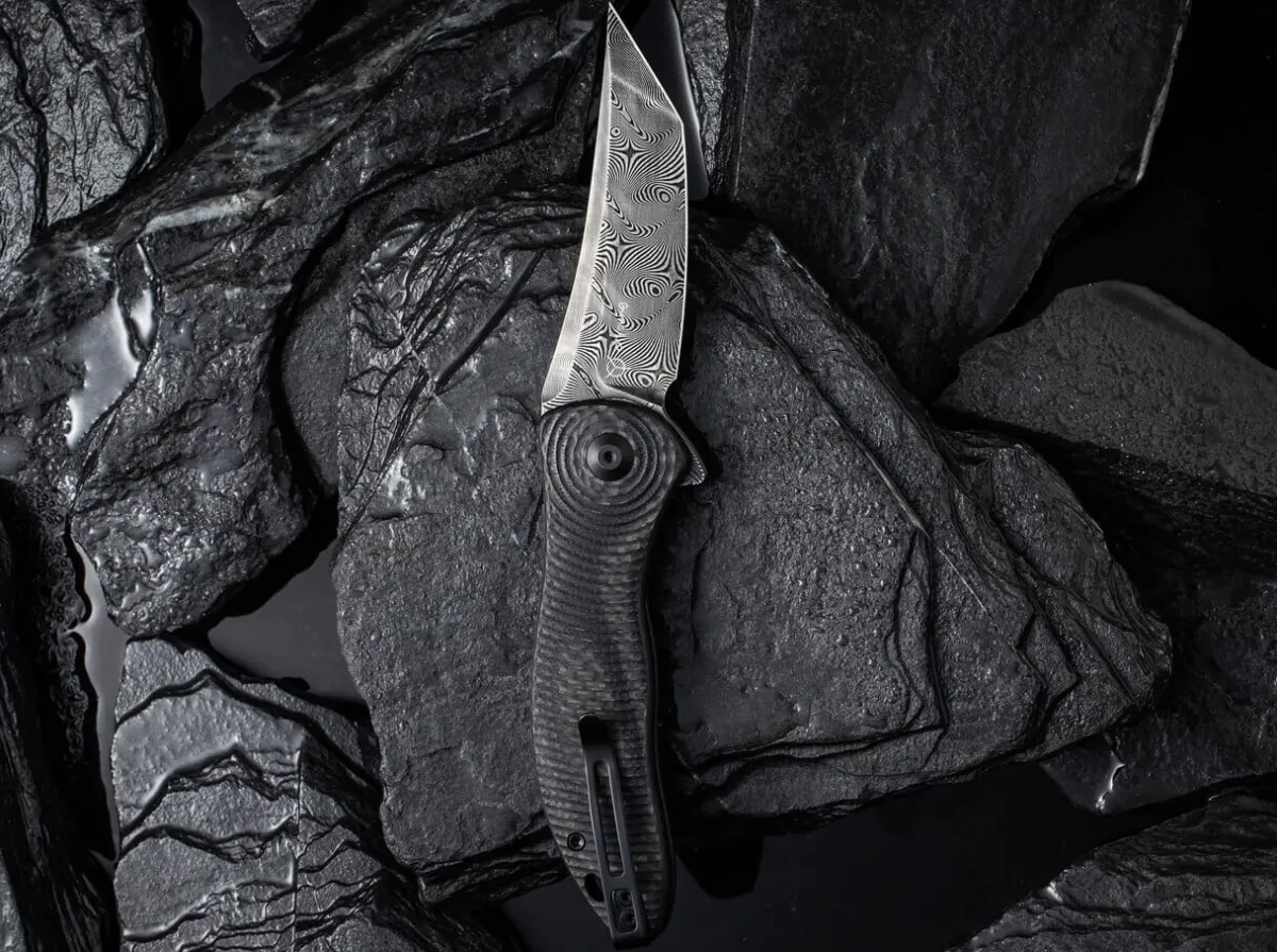 New CIVIVI Synergy 3 Damascus G10 Cf Black Tanto