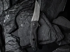 Sale CIVIVI Synergy 3 Damascus G10 Cf Black Trailing Point