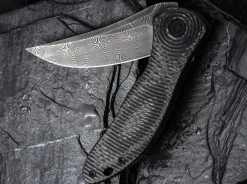 Discount CIVIVI Synergy 3 Damascus G10 Cf Black Trailing Point