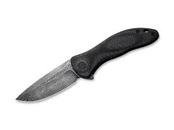 Best CIVIVI Synergy3 Black G10 Twill Carbon Damascus