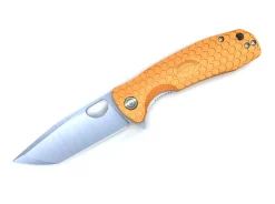 New Honey Badger Tanto Flipper Large Orange