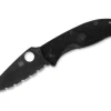 New Spyderco Tenacious Lightweight Black Serrated