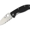 Clearance Spyderco Tenacious Satin Combination
