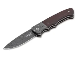 Best Böker Manufaktur Solingen Titan Hunter Wood Damascus