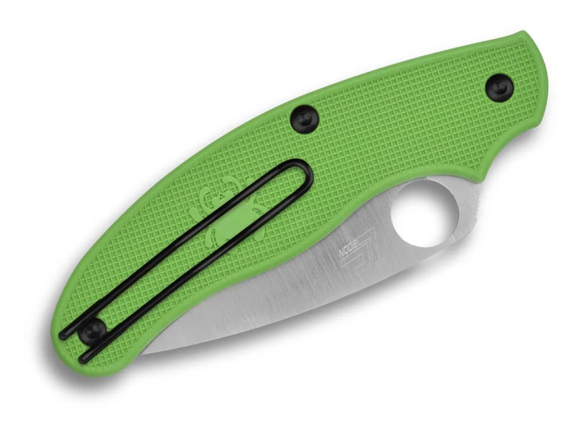 Spyderco Uk Pen Knife Salt Green Lc200N Spyderedge
