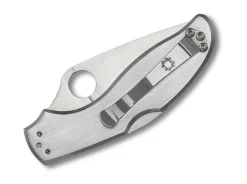 Sale Spyderco Uptern Silver Plainedge